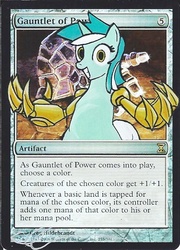 Size: 399x554 | Tagged: safe, artist:claarbar, lyra heartstrings, g4, artifact, card, magic the gathering