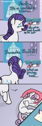 Size: 1280x3862 | Tagged: safe, artist:waywardtrail, artist:zestyoranges, rarity, sweetie belle, ask ecstatic rarity, g4, cute, diasweetes, sleeping, tumblr