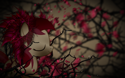 Size: 1920x1200 | Tagged: safe, artist:shadesofeverfree, roseluck, pony, g4, alternate hairstyle, female, solo, wallpaper