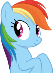 Size: 5779x7911 | Tagged: safe, artist:roliga, rainbow dash, pony, g4, absurd resolution, bust, female, simple background, solo, transparent background, vector