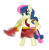 Size: 680x697 | Tagged: safe, bon bon, sweetie drops, earth pony, pony, g4, crossover, female, god of war, kratos, mare, simple background, solo, transparent background