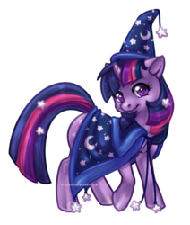 Size: 568x671 | Tagged: safe, artist:bricu, twilight sparkle, pony, unicorn, g4, costume, female, hat, mare, simple background, solo, transparent background, unicorn twilight