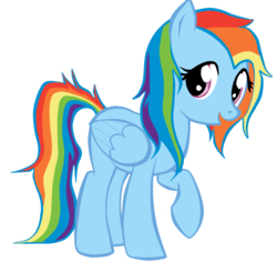 Size: 681x643 | Tagged: safe, artist:russiankolz, rainbow dash, pegasus, pony, g4, alternate universe, care mare, female, mare, simple background, solo, transparent background