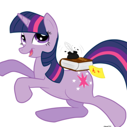 Size: 2000x2000 | Tagged: safe, artist:colgatefim, twilight sparkle, pony, g4, book, female, ink, simple background, solo, transparent background