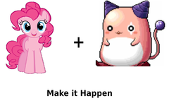 Size: 800x488 | Tagged: safe, pinkie pie, g4, exploitable meme, make it happen, maplestory, meta, pink bean