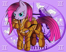 Size: 900x720 | Tagged: dead source, safe, artist:king-shoutmon, pinkie pie, g4, parody, pinkamena diane pie, saint seiya