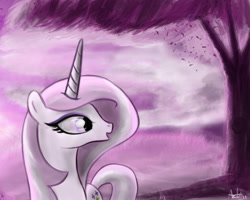 Size: 1280x1024 | Tagged: safe, artist:ajvl, fleur-de-lis, pony, unicorn, g4, female, mare, solo, tree