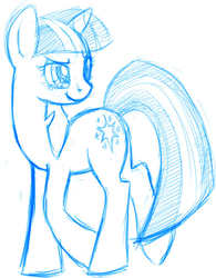 Size: 509x653 | Tagged: safe, artist:vertrev, twilight sparkle, pony, g4, female, sketch, solo