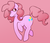 Size: 607x524 | Tagged: safe, pinkie pie, earth pony, pony, g4, female, pink, simple background, solo, walking