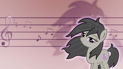 Size: 1920x1080 | Tagged: safe, artist:nicolasdominique, octavia melody, earth pony, pony, g4, female, solo, wallpaper, windswept mane