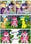 Size: 906x1280 | Tagged: safe, artist:king-shoutmon, applejack, pinkie pie, twilight sparkle, oc, g4, comic, spanish