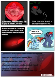 Size: 906x1280 | Tagged: safe, artist:king-shoutmon, rainbow dash, oc, g4, comic, spanish