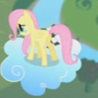 Size: 200x200 | Tagged: safe, screencap, fluttershy, pony, g4, blurry, butt, cropped, female, filly, flutterbutt, mare, op i can't see shit, plot, solo