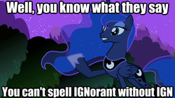 Size: 625x351 | Tagged: safe, princess luna, gamer luna, g4, image macro