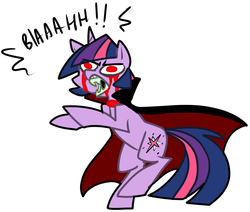 Size: 1144x968 | Tagged: safe, artist:ghost, twilight sparkle, vampire, g4, blood