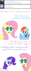 Size: 500x1139 | Tagged: safe, artist:ponett, fluttershy, rainbow dash, rarity, g4