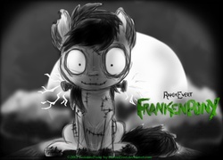 Size: 1113x800 | Tagged: safe, artist:ravenevert, zombie, ponified, tim burton