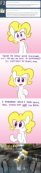 Size: 700x2956 | Tagged: safe, artist:willdrawforfood1, surprise, pony, ask surprise, g1, g4, ask, comic, drugs, family guy, g1 to g4, generation leap, irl, male, photo, plushie, ponies in real life