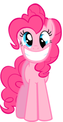 Size: 900x1729 | Tagged: safe, artist:kuren247, pinkie pie, g4, derp, simple background, smiling, transparent background, vector