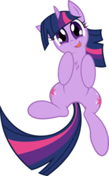 Size: 5101x8225 | Tagged: safe, artist:leadhooves, artist:tim015, twilight sparkle, pony, unicorn, g4, absurd resolution, bellyrubs, chest fluff, on back, simple background, solo, transparent background, unicorn twilight, vector