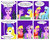 Size: 900x711 | Tagged: safe, artist:t-brony, amethyst star, cherry berry, linky, shoeshine, sparkler, comic:friendship is tragic, g4, clothes, comic, comic sans, dress, gala dress, royal guard