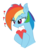 Size: 1436x1800 | Tagged: safe, artist:artafraates, artist:mach-volt, rainbow dash, g4, heart, valentine