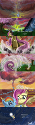 Size: 900x3150 | Tagged: safe, artist:chouwakaze, artist:lotusmist, fluttershy, rainbow dash, g4, comic