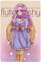 Size: 480x720 | Tagged: safe, artist:lackless, fluttershy, human, g4, clothes, dress, humanized, winged humanization