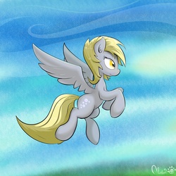 Size: 1800x1800 | Tagged: safe, artist:munkari, derpy hooves, pegasus, pony, g4, female, mare, simple background, solo