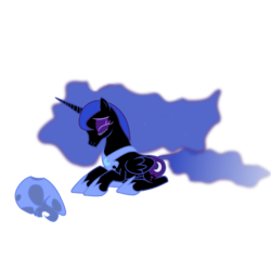 Size: 5000x5000 | Tagged: source needed, useless source url, safe, artist:vatterholm, nightmare moon, g4, absurd resolution, sad, simple background, solo, transparent background