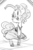 Size: 700x1050 | Tagged: safe, artist:tess, pinkie pie, earth pony, pony, g4, female, monochrome, saloon dress, solo