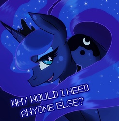 Size: 760x769 | Tagged: dead source, safe, artist:shufflestripes, princess luna, pony, g4, female, solo, wingding eyes, wingless