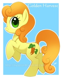 Size: 700x875 | Tagged: safe, artist:nyaasu, carrot top, golden harvest, pony, g4, female, pixiv, solo