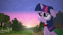 Size: 6402x3602 | Tagged: safe, artist:langbard, artist:tim015, twilight sparkle, g4, leash