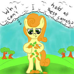 Size: 1000x1000 | Tagged: safe, artist:leodude74, carrot top, golden harvest, g4, carrot