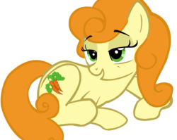 Size: 892x711 | Tagged: safe, artist:donnyku, carrot top, golden harvest, earth pony, pony, g4, female, mare, simple background, sleepy, solo, transparent background