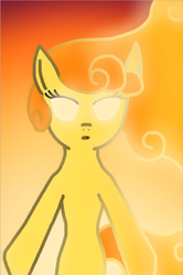 Size: 480x722 | Tagged: safe, artist:goldtaills, carrot top, golden harvest, pony, g4, female, glowing eyes, mare, power-up, solo