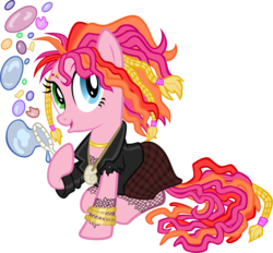 Size: 10000x9271 | Tagged: safe, artist:tygerbug, pinkie pie, earth pony, pony, g4, absurd resolution, bubble, crossover, dc comics, delirium, sandman, simple background, transparent background, vector