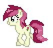 Size: 106x96 | Tagged: dead source, safe, artist:inkytophat, roseluck, pony, g4, animated, desktop ponies, female, pixel art, simple background, solo, sprite, transparent background, trotting