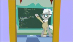 Size: 720x415 | Tagged: safe, screencap, covalent bond, earth pony, pony, g4, season 3, the crystal empire, fancy mathematics, male, solo, stallion