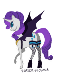 Size: 448x576 | Tagged: safe, artist:kamaete-ink, rarity, pony, unicorn, g4, 30 minute art challenge, colored pupils, costume, female, horn, mare, simple background, solo, transparent background