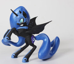 Size: 1024x879 | Tagged: safe, artist:clawed-nyasu, nightmare moon, g4, 3d print, customized toy, irl, photo