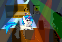 Size: 1637x1132 | Tagged: safe, artist:jade meteor, dj pon-3, vinyl scratch, g4