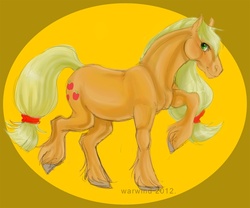 Size: 800x667 | Tagged: safe, artist:warwind, applejack, g4, realistic, unshorn fetlocks