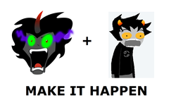 Size: 1337x796 | Tagged: safe, king sombra, umbrum, g4, my little pony: friendship is magic, the crystal empire, all caps, exploitable meme, faic, homestuck, karkat vantas, make it happen, meme, meta, somby