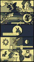 Size: 714x1280 | Tagged: safe, artist:rwl, princess celestia, g4, chinese, comic, quote