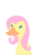 Size: 2828x4000 | Tagged: safe, artist:sevenfates, fluttershy, bird, duck, g4, bust, female, flutterduck, simple background, solo, species swap, transparent background