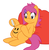 Size: 1280x1311 | Tagged: safe, artist:jake heritagu, scootaloo, pegasus, pony, ask pregnant scootaloo, g4, belly, female, filly, foal, marker, pregnant, pregnant foal, pregnant scootaloo, smiley face, smiling, solo, teen pregnancy
