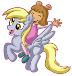 Size: 1772x1869 | Tagged: safe, artist:meckelfoxstudio, derpy hooves, pegasus, pony, g4, arthur, crossover, d.w., female, mare