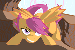 Size: 3600x2400 | Tagged: safe, artist:necroex, scootaloo, pony, g4, female, solo
